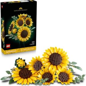 LEGO Botanicals Sunflower Bouquet Building Set for Adults, Ages 18+ – Gift for Birthdays – Artificial Flowers for Home Office, Bedroom or Desk Decor – 11502